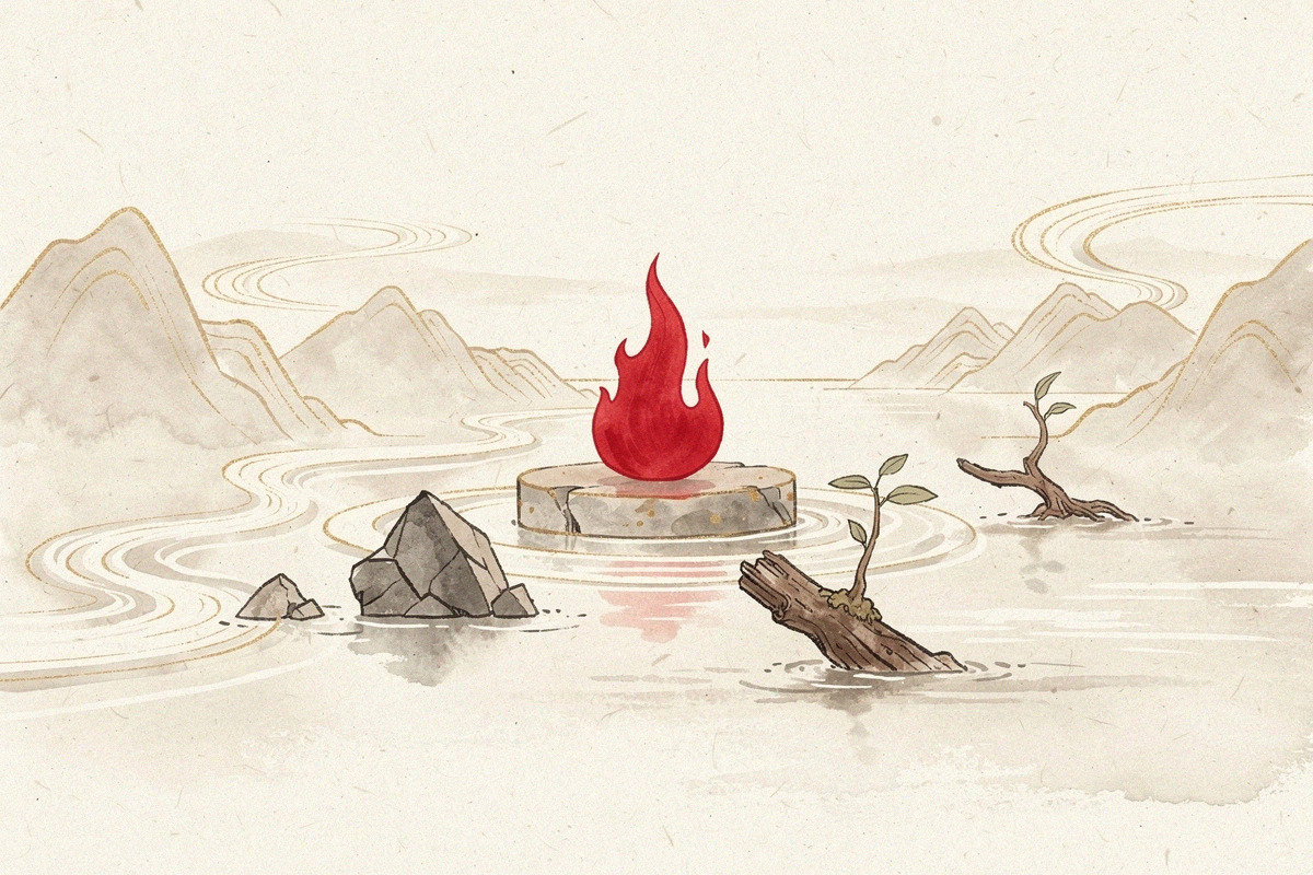 Illustration pour L'élément Feu