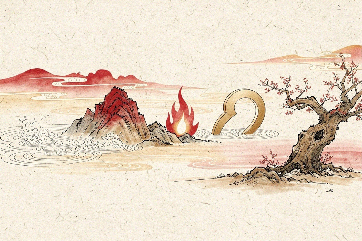 Illustration pour Les 5 Éléments - Signes Astrologiques chinois