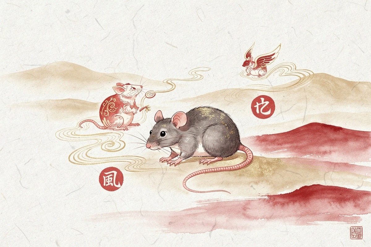 Illustration pour Signe du Rat : compatibilité avec les autres signes chinois